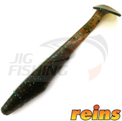 Силиконовые приманки Reins Rockvibe Shiner 4&quot; #565 Motor Oil Green