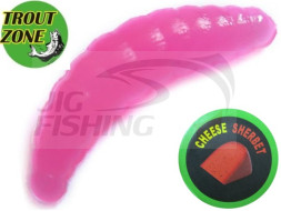 Мягкие приманки Trout Zone Maggot 1.3&quot; #Berry Cheese/Sherbet