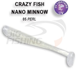 Мягкие приманки Crazy Fish Nano Minnow 2.2&quot; #05 Perl