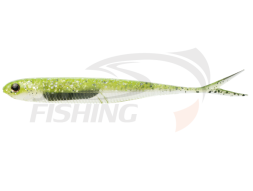 Мягкие приманки Fish Arrow Flash J Split SW 4&quot; #102 Chartreuse Silver