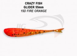 Мягкие приманки Crazy Fish Glider 2.2&quot; 15D Fire Orange