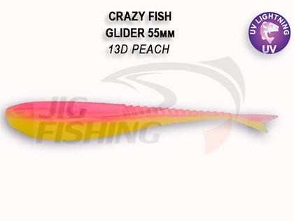 Мягкие приманки Crazy Fish Glider 2.2&quot; 13D Peach