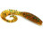 Мягкие приманки Bait Breath Curly Grub 2.5&quot; #Ur24 Pumpkin Green Seed