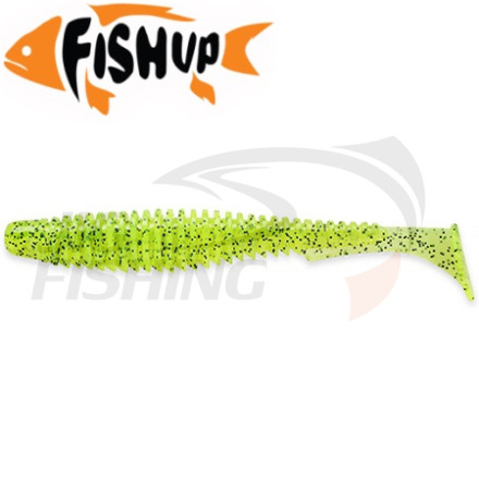 Мягкие приманки FishUp U-Shad 3&quot; #055 Chartreuse/Black
