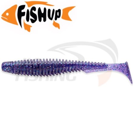 Мягкие приманки FishUp U-Shad 2.5&quot; #060 Dark Violet/Peacock &amp; Silver