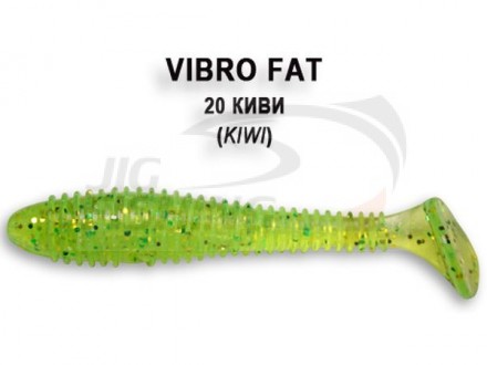 Мягкие приманки Crazy Fish Vibro Fat 2.8&quot; 20 Kiwi