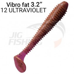 Мягкие приманки Crazy Fish Vibro Fat 3.2&quot; 12 Ultraviolet