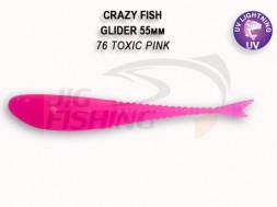 Мягкие приманки Crazy Fish Glider 2.2&quot; 76 Toxic Pink