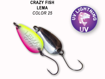 Колеблющиеся блесна Crazy Fish Lema 1.6gr #25
