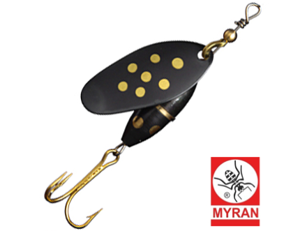 Вращающаяся блесна Myran Panter 7gr #Svart