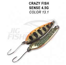Блесна колеблющаяся Crazy Fish Sense 4.5gr #13.1