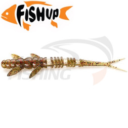 Мягкая приманка FishUp Flit 3&quot; #045 Green Pumpkin Red &amp; Black