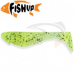 Мягкие приманки FishUp Wizzy 1.5&quot; #055 Chartreuse/Black