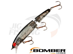 Воблер Bomber Jointed Long A B15J 119F #XSI Silver Flash Black Back