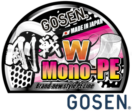 Шнур Gosen W Mono-PE 150m White #0.6 0.132mm 10.3lb 4.7kg