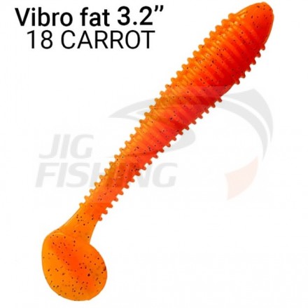 Мягкие приманки Crazy Fish Vibro Fat 3.2&quot; 18 Carrot