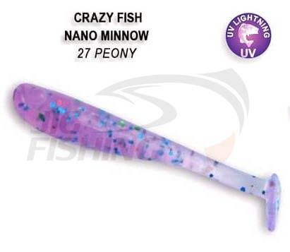 Мягкие приманки Crazy Fish Nano Minnow 2.2&quot; #27 Peony