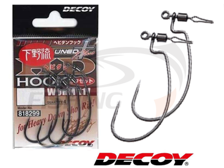 Крючок офсетный Decoy HD Hook Offset Worm 117 #4