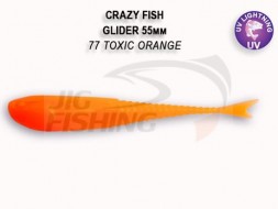 Мягкие приманки Crazy Fish Glider 2.2&quot; 77 Toxic Orange