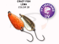Колеблющиеся блесна Crazy Fish Lema 1.6gr #28