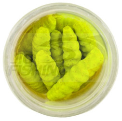 Силиконовая приманка Berkley Gulp Honeyworm 45mm #Chartreuse