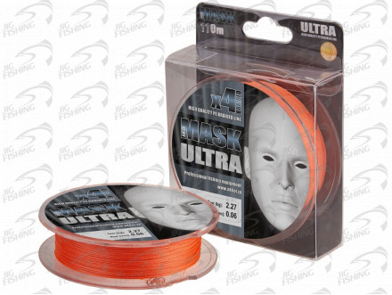 Шнур плетеный Akkoi Mask Ultra X4 130 Orange 0.14mm 5.44kg