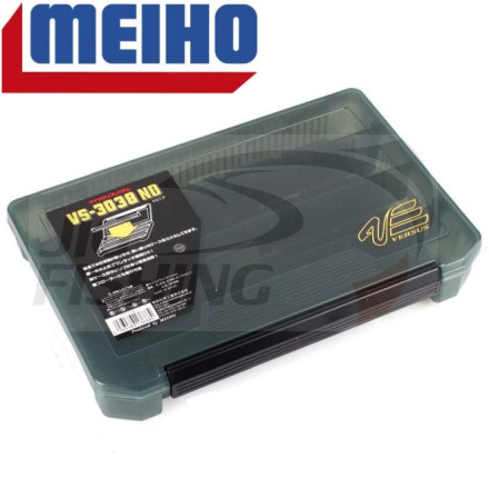 Коробка рыболовная Meiho/Versus VS-3038ND Black 275х187х43mm