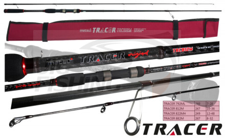 Спиннинг Metsui Tracer MTR812M 2.47m 10-36gr