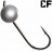 Вольфрамовая джиг-головка CF Silver 0.2gr (6шт/уп)