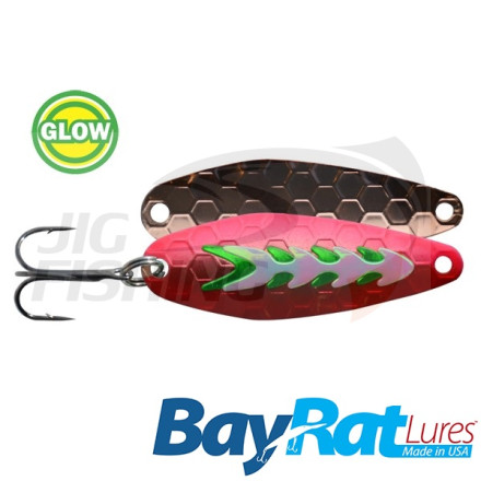 Колеблющаяся блесна BayRat Lures SP-2.5 #Raspberry Dolphin