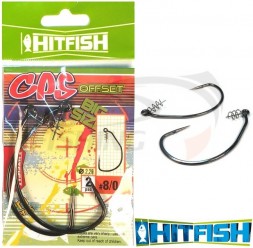 Офсетный крючок HitFish CPS Offset #8/0 (2шт/уп)