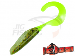 Мягкие приманки Bass Assassin Curly Shad 4&quot; #CSA26214 Chiken On A Chain