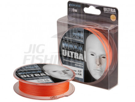 Шнур плетеный Akkoi Mask Ultra X4 130 Orange 0.16mm 6.80kg