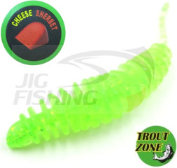 Мягкие приманки Trout Zone Plamp 1.6&quot; Green FLK Cheese Sherbet