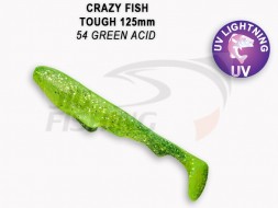 Мягкие приманки  Crazy Fish Tough 5&quot; #54 Green Acid