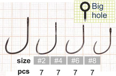 Одинарный крючок HitFish Trout Saver Single Hook #6 (7шт/уп)