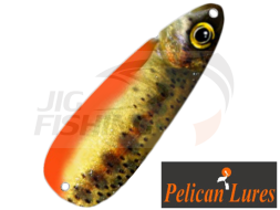 Колеблющаяся блесна Pelican Lures Jigging Spoon 3.5gr #41 Golden Trout