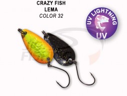 Колеблющиеся блесна Crazy Fish Lema 1.6gr #32