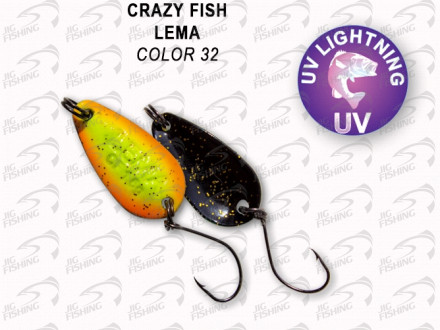 Колеблющиеся блесна Crazy Fish Lema 1.6gr #32