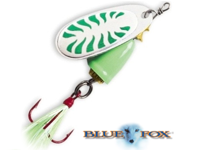 Вращающаяся блесна Blue Fox Vibrax Glow 2 #GLGR