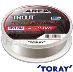 Монофильная леска Toray Trout Real Fighter Nylon Super Hard 100m #0.8 0.148mm 4lb