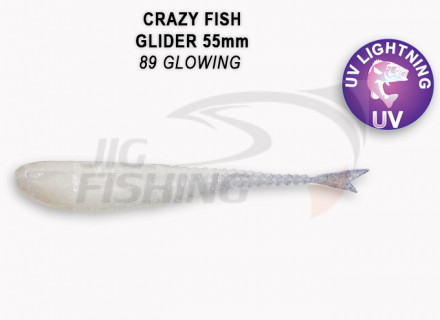 Мягкие приманки Crazy Fish Glider 2.2&quot; 89 Glowing