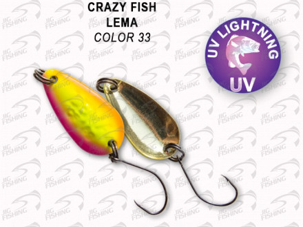Колеблющиеся блесна Crazy Fish Lema 1.6gr #33
