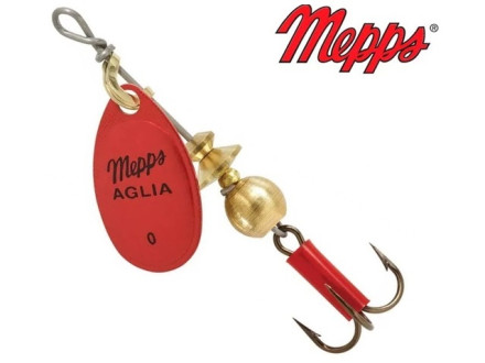Вращающаяся блесна Mepps Aglia Fluo 0 #Rouge