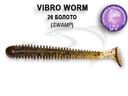 Мягкие приманки Crazy Fish Vibro Worm 2&quot; 26 Swamp