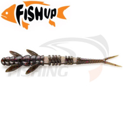 Мягкая приманка FishUp Flit 3&quot; #050 Green Pumpkin Brown Red &amp; Purple