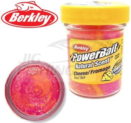 Паста форелевая Berkley PowerBait Natural Scent 50gr Sherbet Glitter Cheese