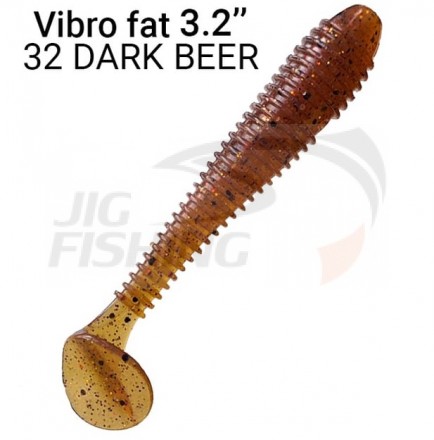 Мягкие приманки Crazy Fish Vibro Fat 3.2&quot; 32 Dark Beer
