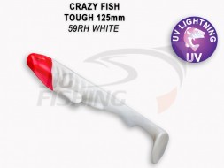 Мягкие приманки  Crazy Fish Tough 5&quot; #59RH White