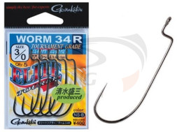 Крючки Офсетные Gamakatsu Worm 34R Elite Tourer #1/0